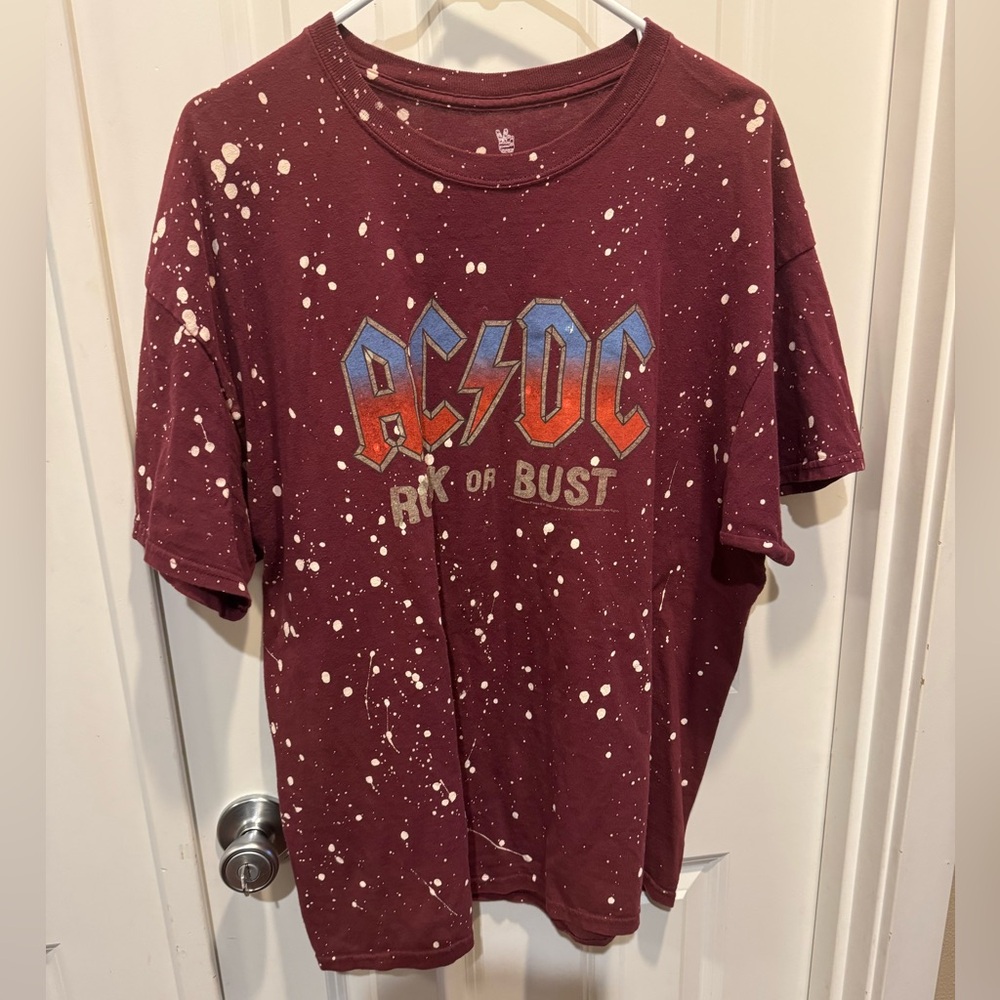 Junk Food AC DC Distressed T-Shirt